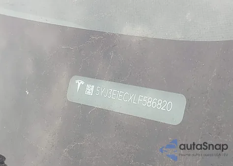 2020 Tesla Model 3 Performance Dual Motor All-Wheel Drive from USA, damaged, VIN 5YJ3E1ECXLF586820